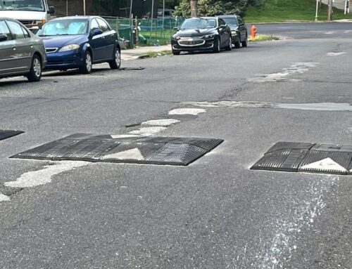 Newly Installed Speed Humps on Hammond Ave